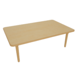Rectangular Table with Metal Legs