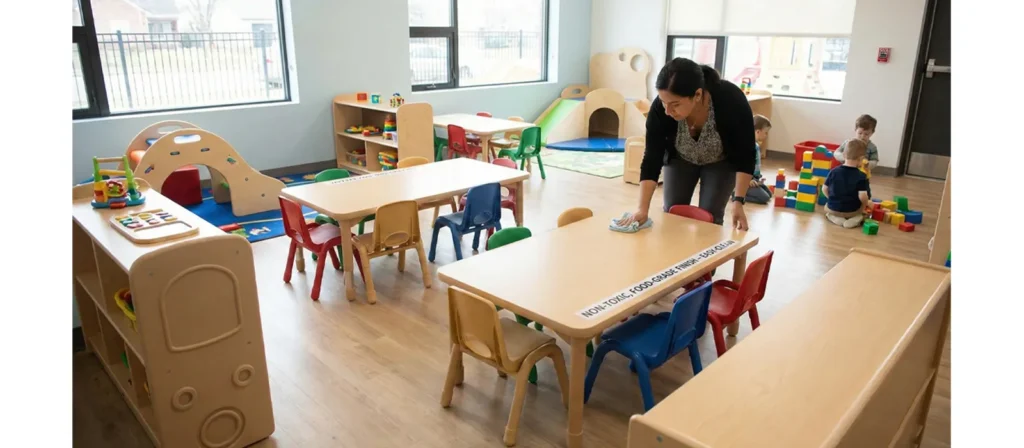 Safety Guidelines for Daycare Furniture 5 Daycare Furniture Require Non Toxic Easy to Clean Surfaces
