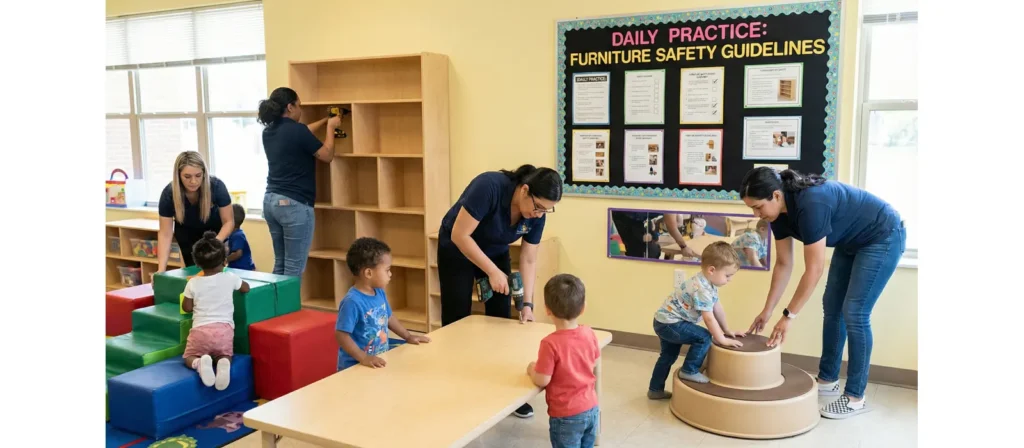 Safety Guidelines for Daycare Furniture 9 Turning Safety Guidelines for Daycare Furniture into Daily Practice