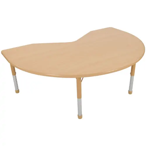 Ergonomic Kidney-Shaped Activity Table for Collaborative Learning Environments