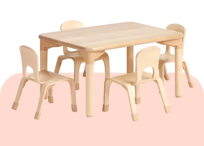 Kids' Table and Chairs Set - Colorful and Durable for Classroom and Home Use