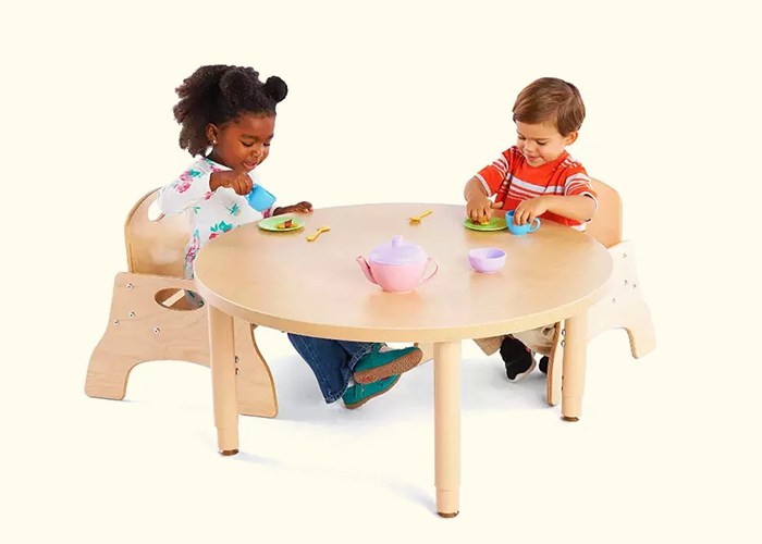 preschool timber workstations-children's wooden study tables