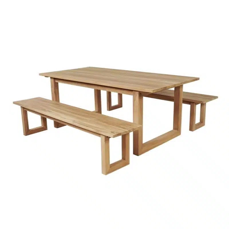 Wood outdoor dining Set