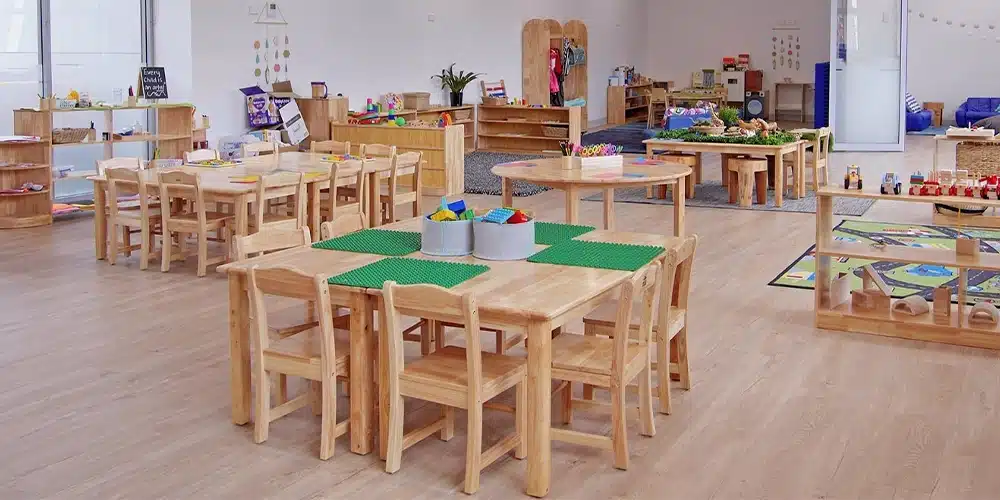 classroom tables and chairs