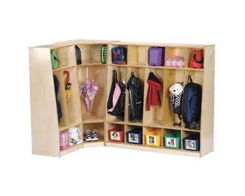 corner coat locker