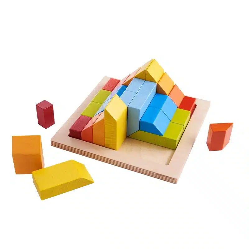 3D Wooden Arranging Blocks