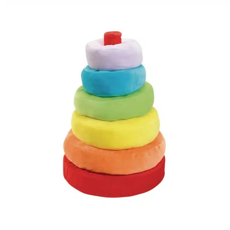 Plush Rainbow Stacking Ring