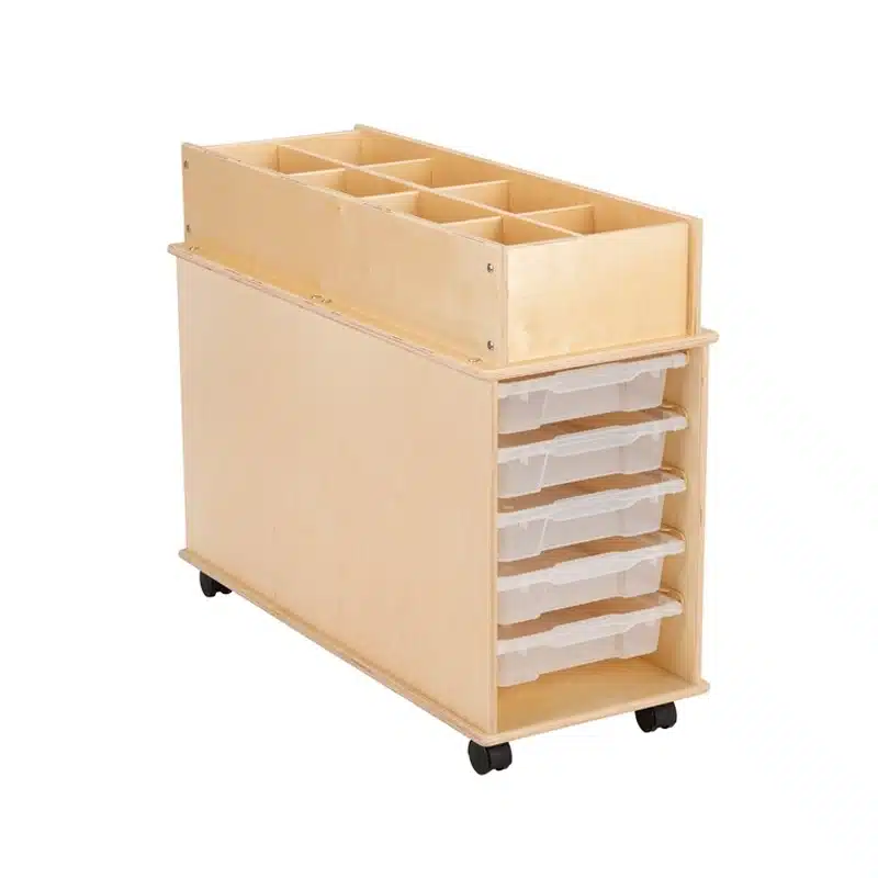 Vassoio Montessori 10 Vassoi Artistici In Plastica 28x21 Cm - Multicolore, Antiscivolo, Per Craft, Pittura, Organizzazione Sottovaso Rettangolare