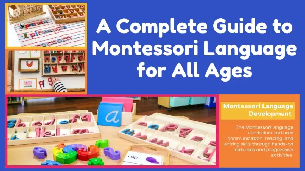 montessori language materials