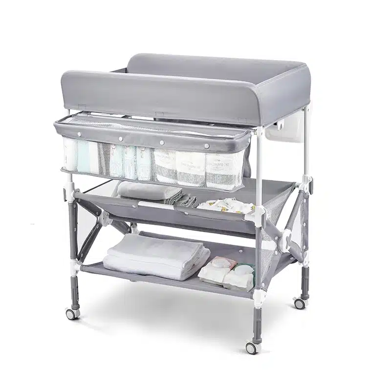 Foldable Diaper Change Table with Wheels