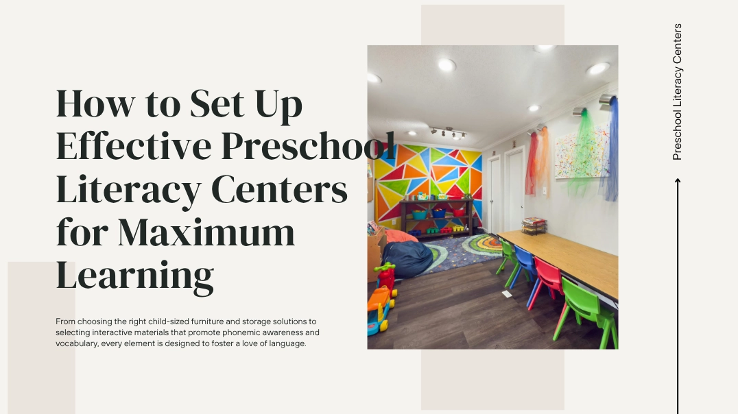 preschool literacy center