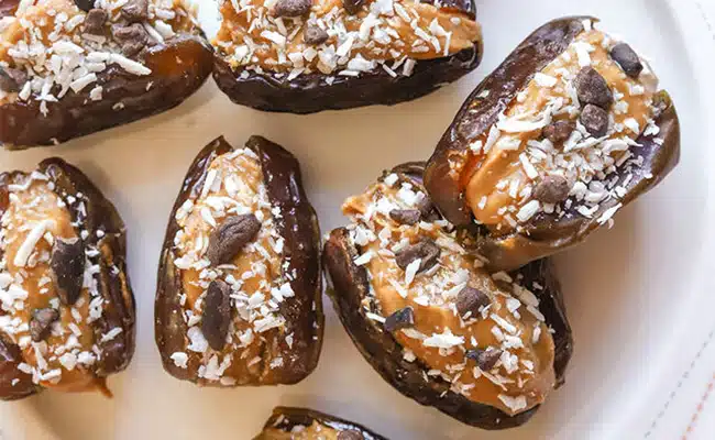 Almond Butter Stuffed Dates