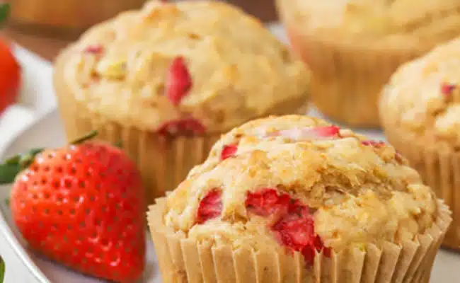 Coconut and Strawberry Muffins