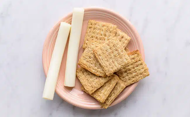 String Cheese with Whole-Grain Crackers