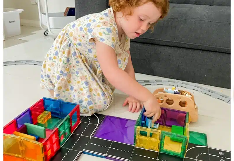 Children's toys on the floor