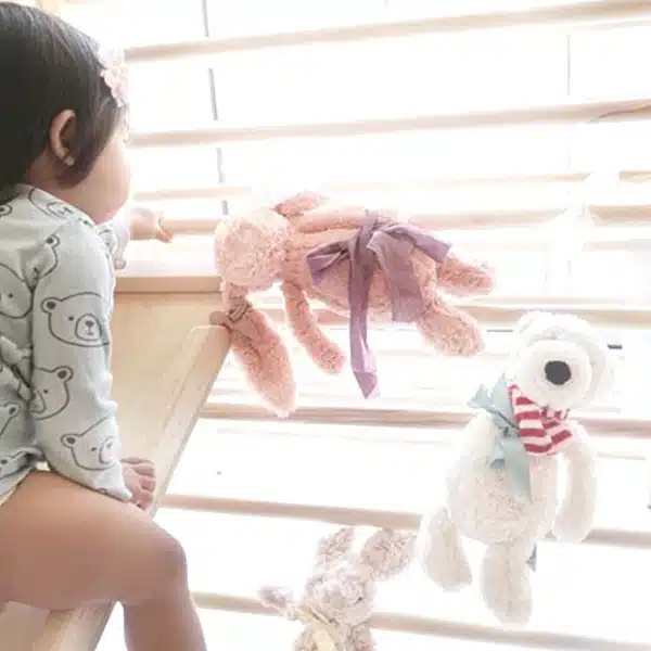 Hang Toys on the Pikler Triangle