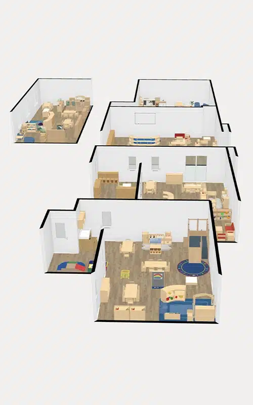 Ever Wood Early Education 3D Layout