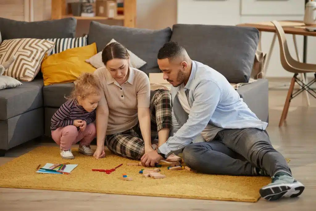 What are the difficulties in transitioning to childcare