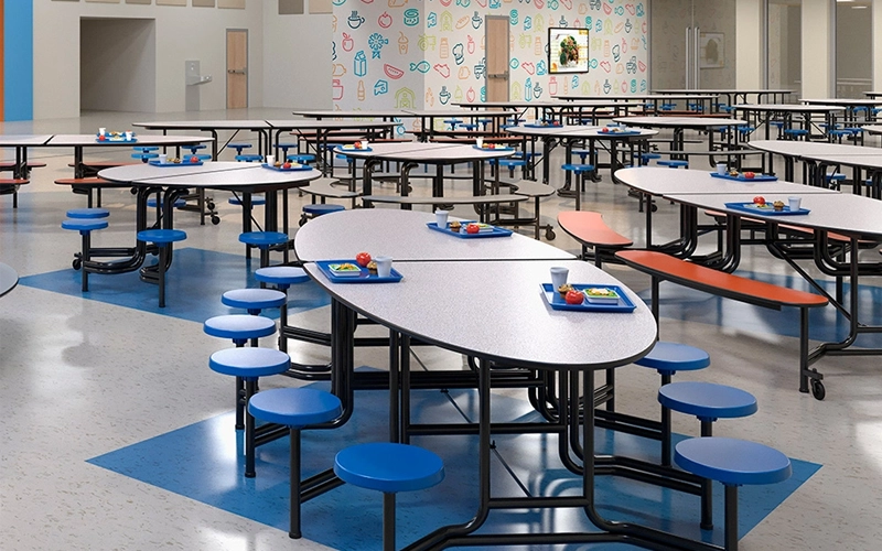 Cafeteria and Lunch Tables