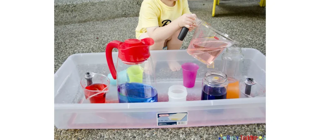 Unlocking Play Schemas: The Essential Guide to Child Development 6 preschool activity Waterfall Pouring Station