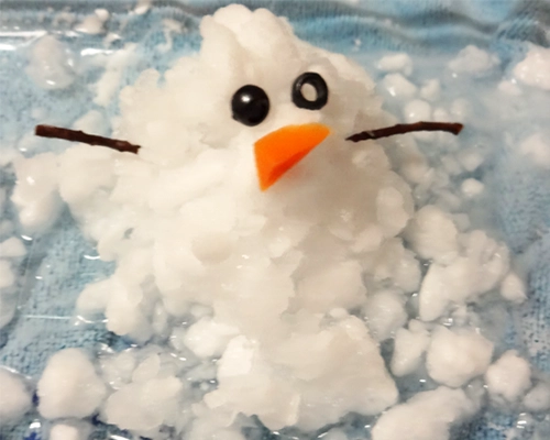 Melting Ice Snowman