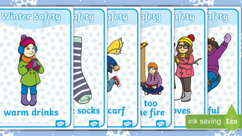 What safety precautions should be taken during preschool winter science experiments