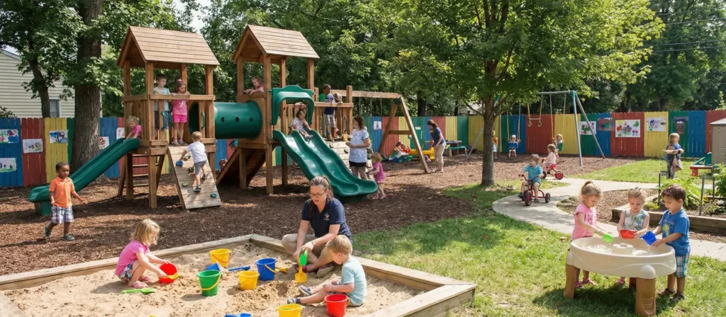 Daycare Furniture List For Us Preschools: A Practical Classroom Setup Guide 10 Daycare Outdoor Play Area