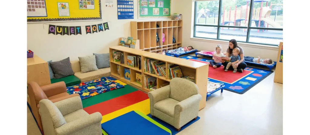 Daycare Furniture List For Us Preschools: A Practical Classroom Setup Guide 7 Daycare Rest Quiet Corners