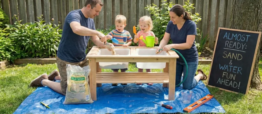 How To Set Up A Sand And Water Play Area