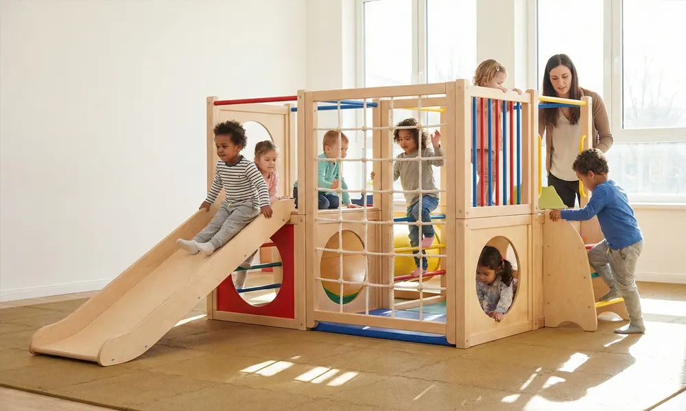 Preschool Climbing And Slide Set
