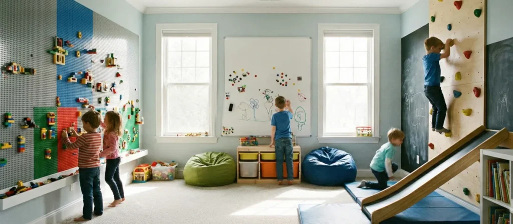 14 Small Playroom Ideas For Tiny Rooms With Big Play 1 Turn Walls Into Play Surfaces