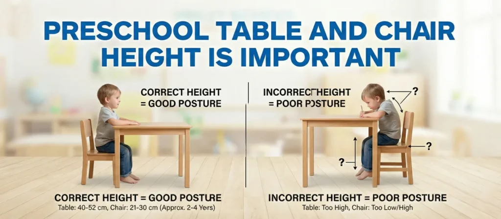 Classroom Table And Chair Height Guide 4 Prescholl Table And Chair Height Is Important