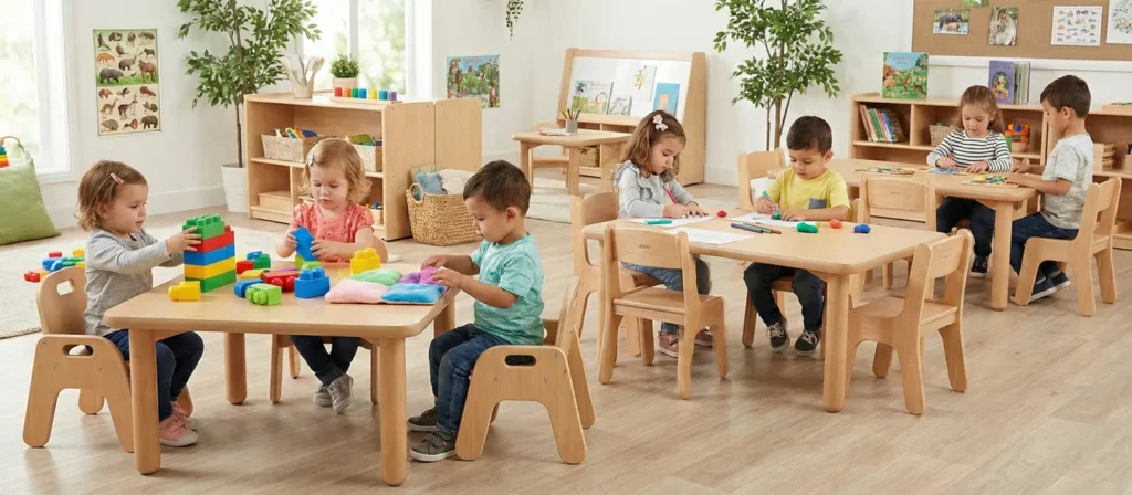 Classroom Table And Chair Height Guide 5 Prescholl Table And Chair Matching Height To Substance
