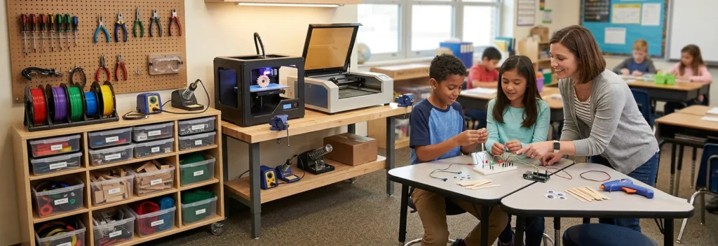 The Complete Guide To Creating A Maker Space For Kids 3 Small Maker Space Ideas For Limited Classrooms