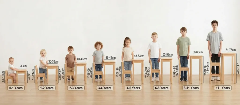 Classroom Table And Chair Height Guide 3 Table And Chair Heights