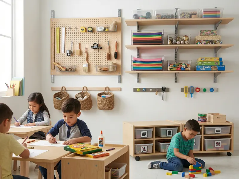 The Complete Guide To Creating A Maker Space For Kids 17 Wall Organizers And Vertical Storage Options