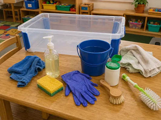 Tips For Cleaning Your Sand And Water Table 1 Sand-Water-Table-Cleaning-Supplies-Kindergarten