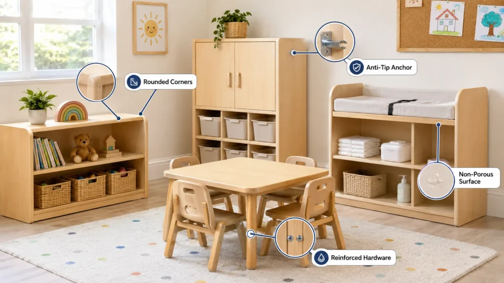 Safety Is A Prerequisite For Establishing A Kindergarten.