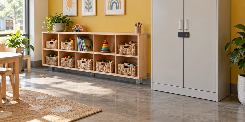 How To Childproof A Daycare Classroom: A Practical Safety Checklist 4 Daycare-Classroom-Secure-Storage